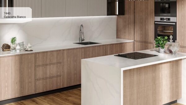 Avant 7440 Calacatta Bianco virtuves stalvirsis