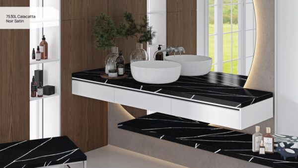 Avant 7530L Calacatta Noir Satin vonios stalvirsis