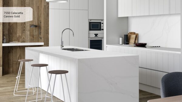 Avant 7550 Calacatta Cannes Gold virtuves stalvirsis