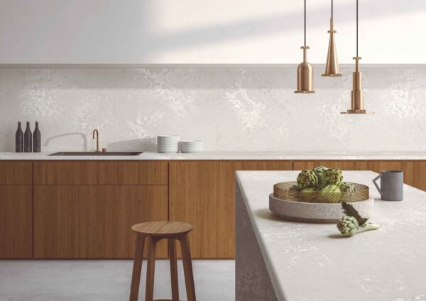 Caesarstone 4011 Cloudburst Concrete virtuves stalvirsis