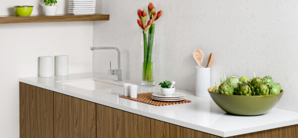 Caesarstone 4600 Organic White virtuves stalvirsis