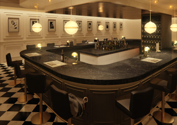 Caesarstone 5100 Vanilla Noir baro stalvirsis