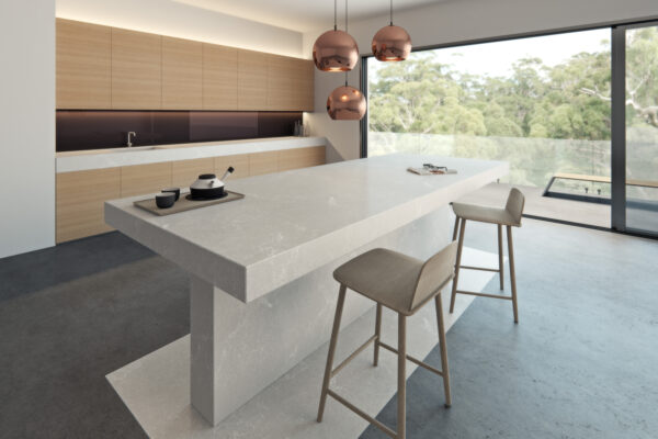 Caesarstone 5110 Alpine Mist virtuves stalvirsis