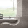 Corian Ash Concrete vonios apdaila