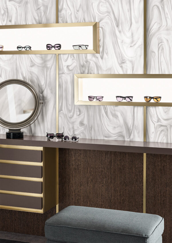 Corian Gray Onyx salono apdaila
