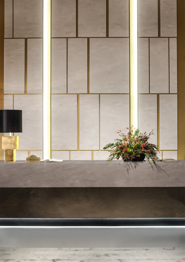 Corian Weathered Concrete vonios stalvirsis