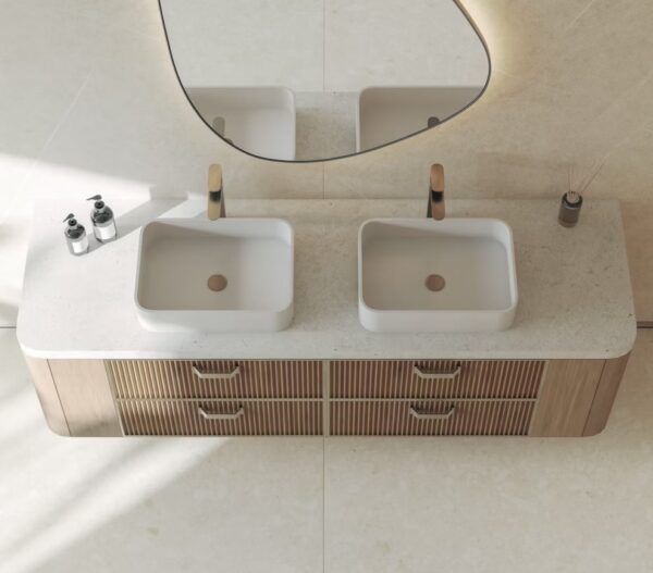 Dekton Polar vonios stalvirsis