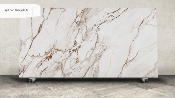 Keralini Light Red Calacatta