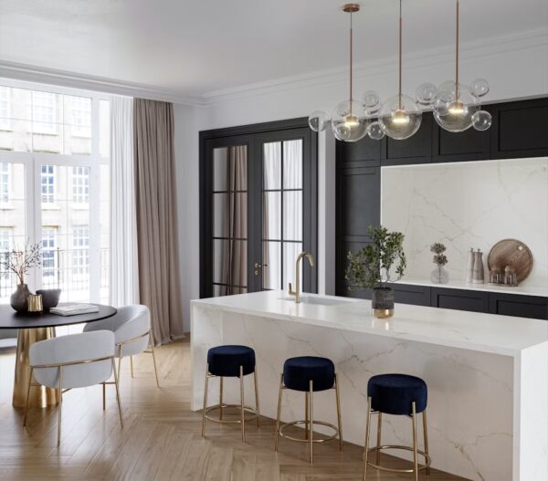 Silestone Blanc Élysée virtuves stalvirsis