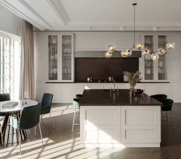 Silestone Château Brown virtuves stalvirsis